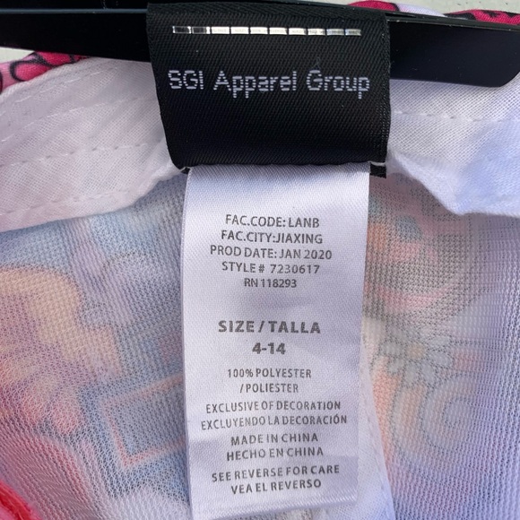 Harley-Davidson Girl’s Pink Glitter Sugar Skull and Butterflies Hat ~ 4-14 - Picture 8 of 9